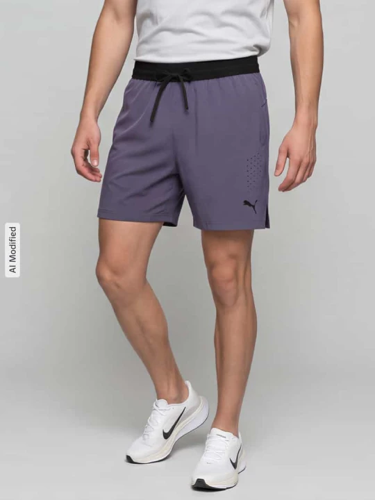 Zdjęcie produktu szorty sportowe o kroju regular fit z nadrukiem z logo model 'M PWRMODE 5' Puma Antracytowy