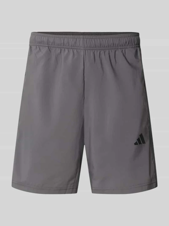 Zdjęcie produktu Szorty sportowe o kroju regular fit z nadrukiem z logo model 'WE BAS 3SWV SH' Adidas Ciemnoszary