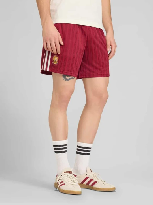 Zdjęcie produktu Szorty sportowe o kroju regular fit z paskami w kontrastowym kolorze model 'Spanien' adidas Originals