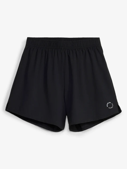 Zdjęcie produktu Szorty sportowe z wszytymi kolarkami, 2 w 1, szybkoschnące BonPrix czarny