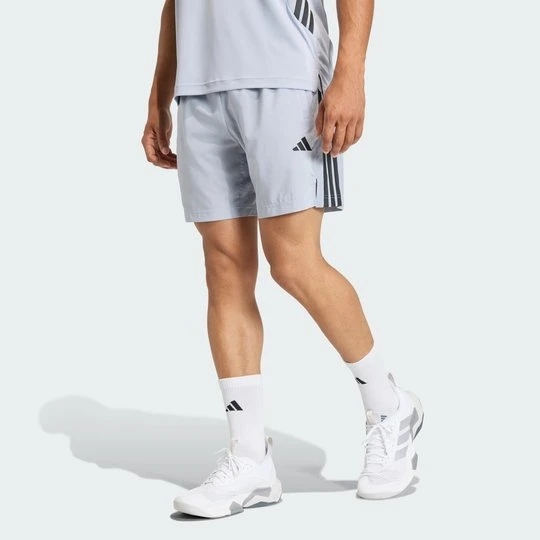 Zdjęcie produktu SZORTY TECH ESSENTIALS WORKOUT 3-STRIPES Adidas Halo Silver