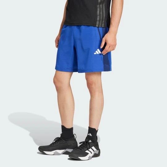 Zdjęcie produktu Szorty Train Essentials Woven Mélange Adidas Dark Blue Melange