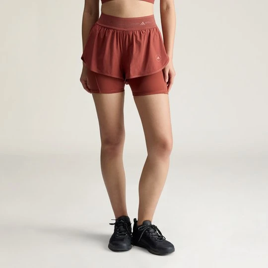 Zdjęcie produktu Szorty treningowe 2in1 adidas by Stella McCartney Burnt Sienna