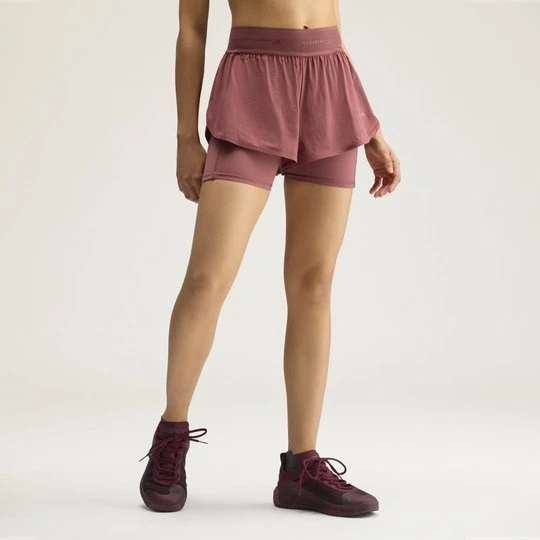 Zdjęcie produktu Szorty treningowe 2w1 adidas by Stella McCartney Burgundy