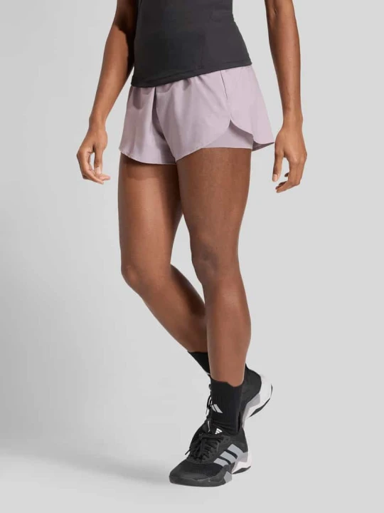 Zdjęcie produktu Szorty treningowe z detal z logo Adidas Jasnofioletowy