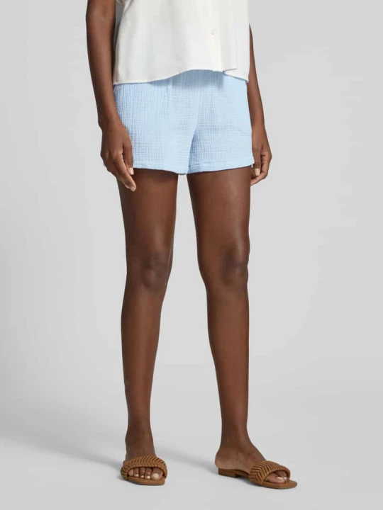 Zdjęcie produktu Szorty w kroju loose fit z czystej bawełny model 'NATALI' Vero Moda Jasnoniebieski