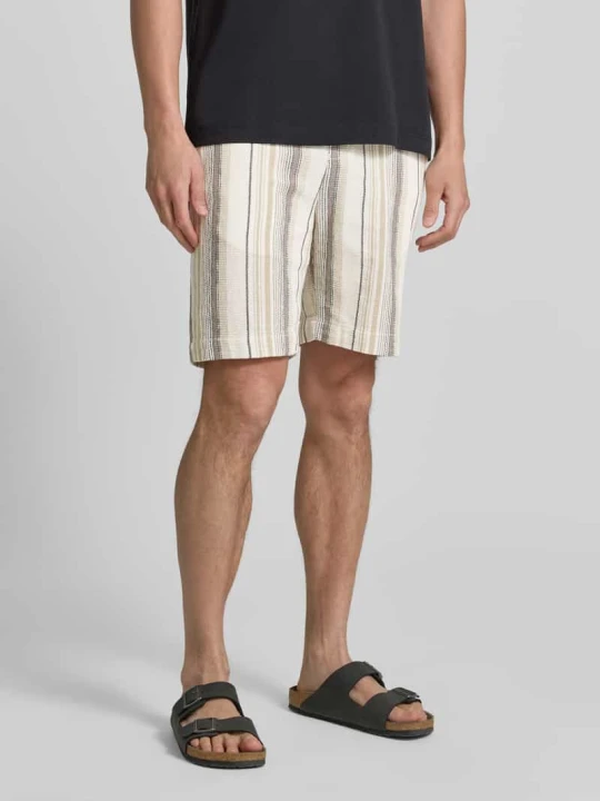 Zdjęcie produktu Szorty dresowe o kroju regular fit z czystej bawełny model 'REGCAL' Selected Homme Beżowy