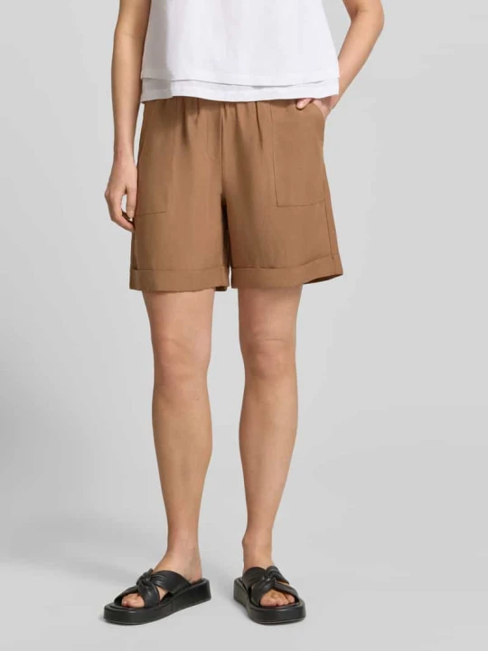 Zdjęcie produktu Szorty w kroju regular fit z mieszanki wiskozy model 'Malotta' Opus Camel