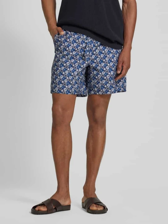 Zdjęcie produktu Szorty w kwiatowy wzór Lyle & Scott Ciemnoniebieski