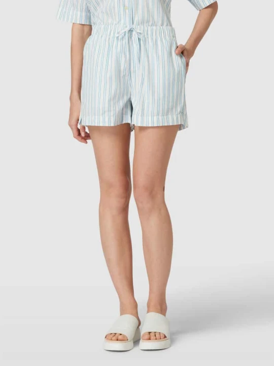 Zdjęcie produktu Szorty w paski KnowledgeCotton Apparel Turkusowy