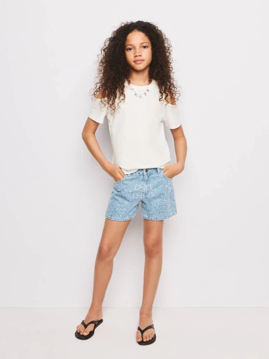 Zdjęcie produktu Szorty we wzór paisley jasnoniebieski - Dzieci - - MANGO KIDS