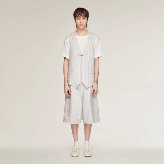 Zdjęcie produktu SZORTY Y-3 PINSTRIPE SPORT UNIFORM Adidas Chalk Pearl