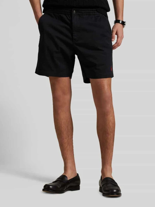 Zdjęcie produktu Szorty z bawełnianej mieszanki w kroju regular fit Polo Ralph Lauren Czarny