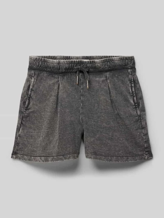 Zdjęcie produktu Szorty z dzianiny dresowej o kroju regular fit z imitacji denimu Garcia Grafitowy