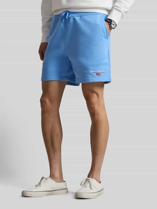 Zdjęcie produktu Szorty dresowe z mieszanki bawełny, krój regular fit Polo Ralph Lauren Jasnoniebieski