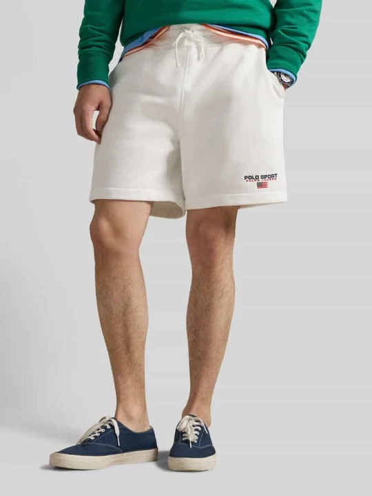 Zdjęcie produktu Szorty dresowe z mieszanki bawełny, krój regular fit Polo Ralph Lauren Złamany biały