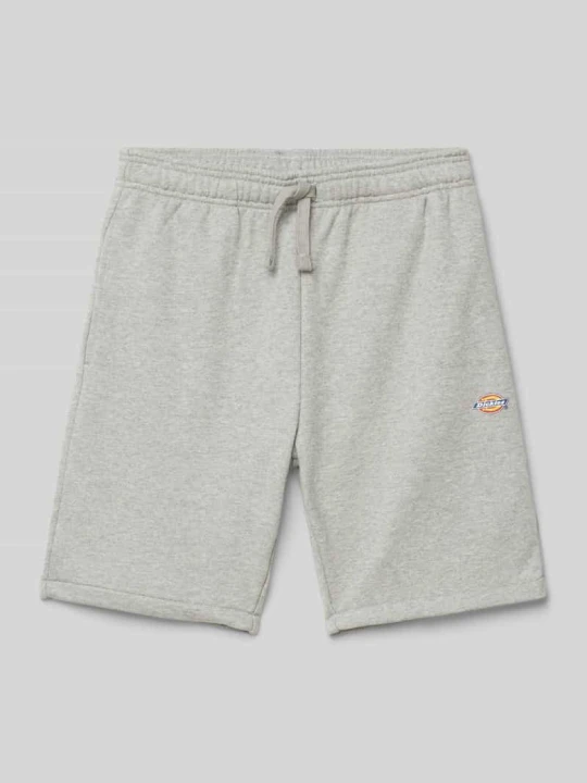 Zdjęcie produktu Szorty z dzianiny dresowej o kroju regular fit z nadrukiem z logo model ‘MAPLETON’ Dickies Jasnoszary melanż