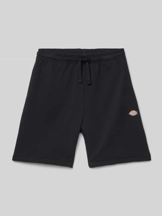 Zdjęcie produktu Szorty z dzianiny dresowej o kroju regular fit z nadrukiem z logo model ‘MAPLETON’ Dickies Czarny