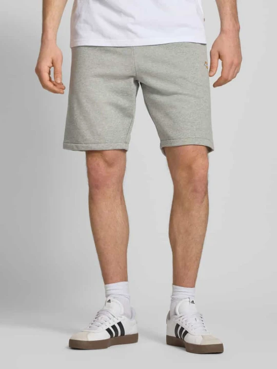 Zdjęcie produktu Szorty z dzianiny dresowej o kroju regular fit z tunelem model ‘MAPLETON’ Dickies Średnioszary melanż