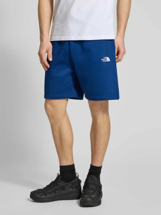 Zdjęcie produktu Szorty z dzianiny dresowej o kroju relaxed fit z wyhaftowanym logo The North Face Ciemnoniebieski