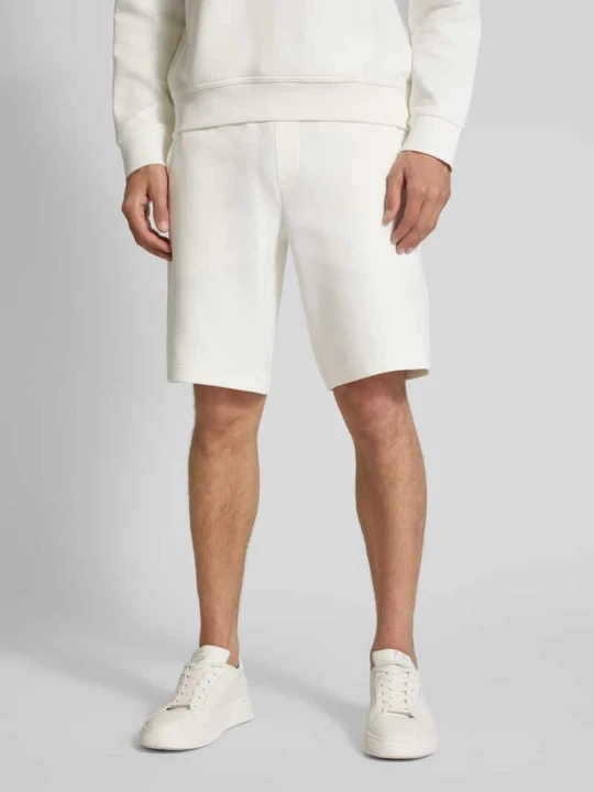 Zdjęcie produktu Szorty z dzianiny dresowej z elastycznym pasem Armani Exchange Biały