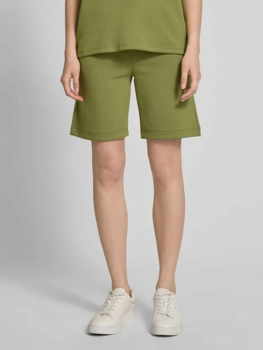 Zdjęcie produktu Szorty z dzianiny dresowej z elastycznym pasem model ‘Banu’ Soyaconcept Khaki