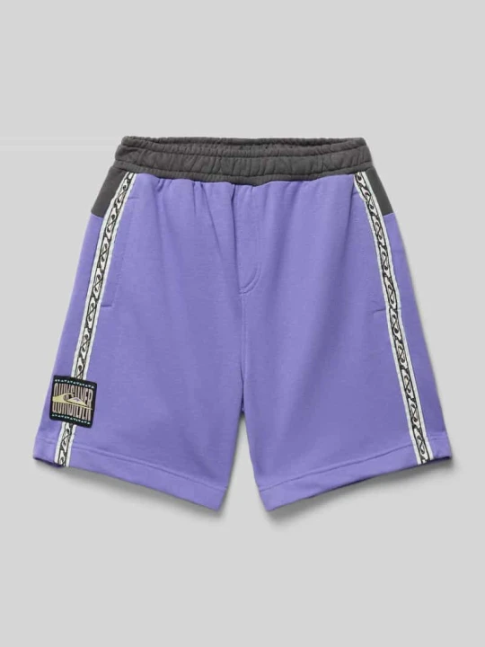 Zdjęcie produktu Szorty z dzianiny dresowej z elastycznym pasem model ‘GLOBAL HEAT’ Quiksilver Fioletowy