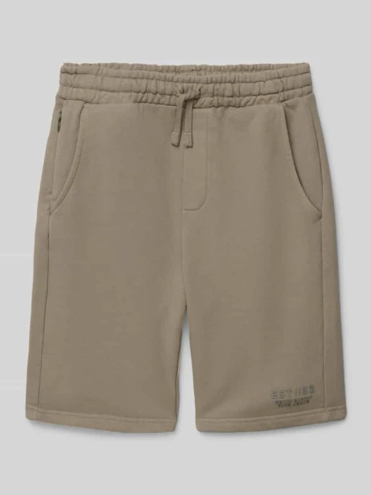 Zdjęcie produktu Szorty z dzianiny dresowej z elastycznym pasem model ‘RYDAR’ Cars Khaki