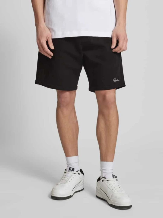 Zdjęcie produktu Szorty z dzianiny dresowej z elastycznym pasem model ‘SIGNAR TERRY’ Pegador Antracytowy