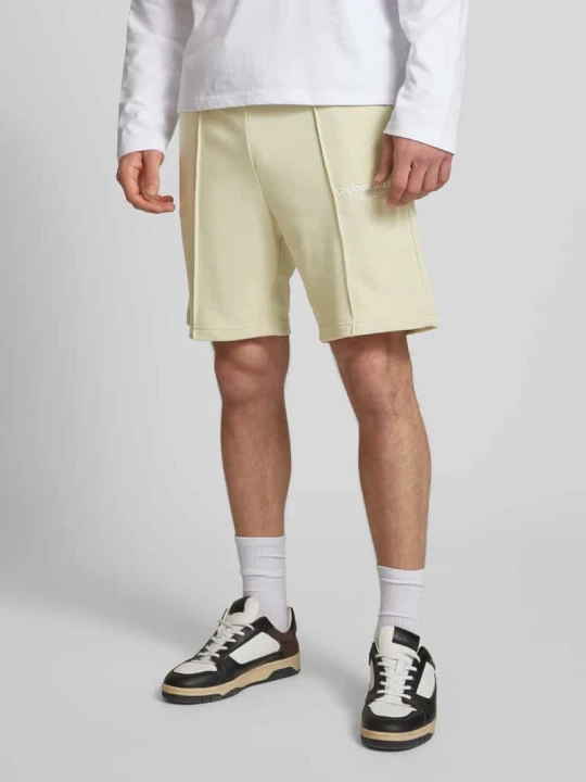 Zdjęcie produktu Szorty z dzianiny dresowej z nadrukiem z logo model ‘KANE’ Jack&Jones Miętowy