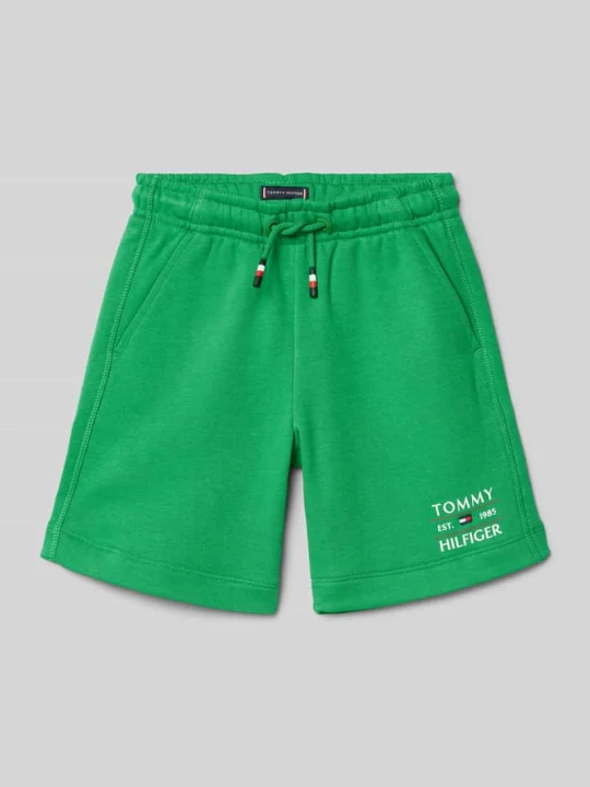 Zdjęcie produktu Szorty z dzianiny dresowej z wpuszczanymi kieszeniami Tommy Hilfiger Zielony