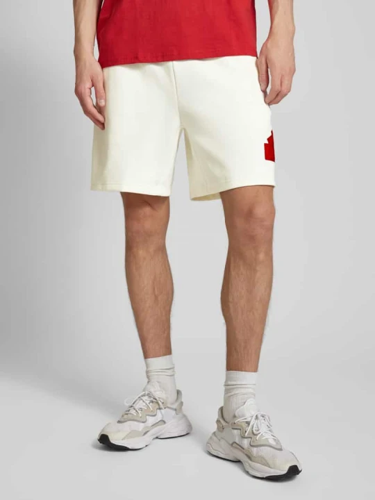 Zdjęcie produktu Szorty z elastycznym pasem Adidas Złamany biały