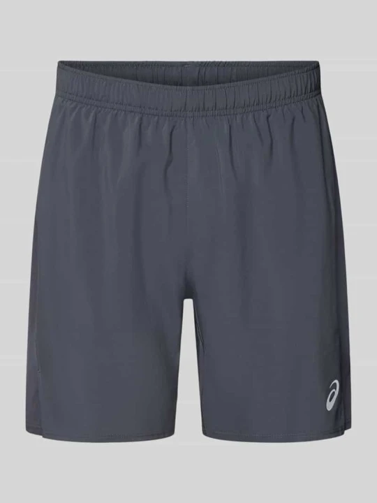 Zdjęcie produktu Szorty z elastycznym pasem i logo Asics Antracytowy