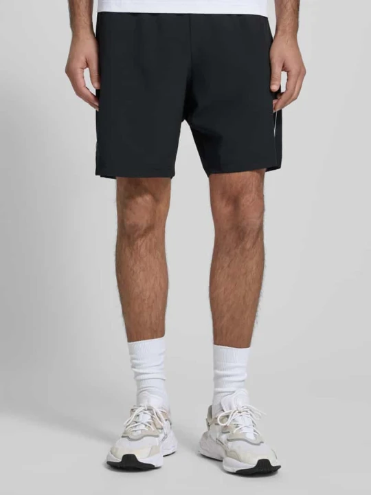 Zdjęcie produktu Szorty z elastycznym pasem i logo EA7 Emporio Armani Czarny