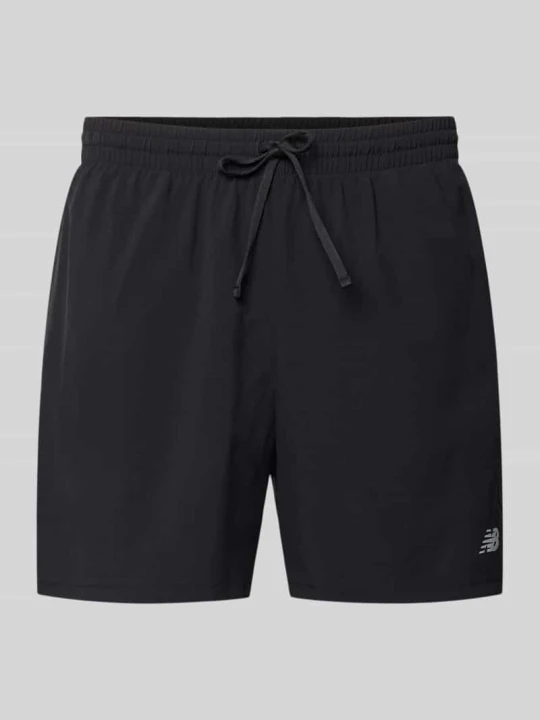 Zdjęcie produktu szorty z elastycznym pasem i logo New Balance Czarny