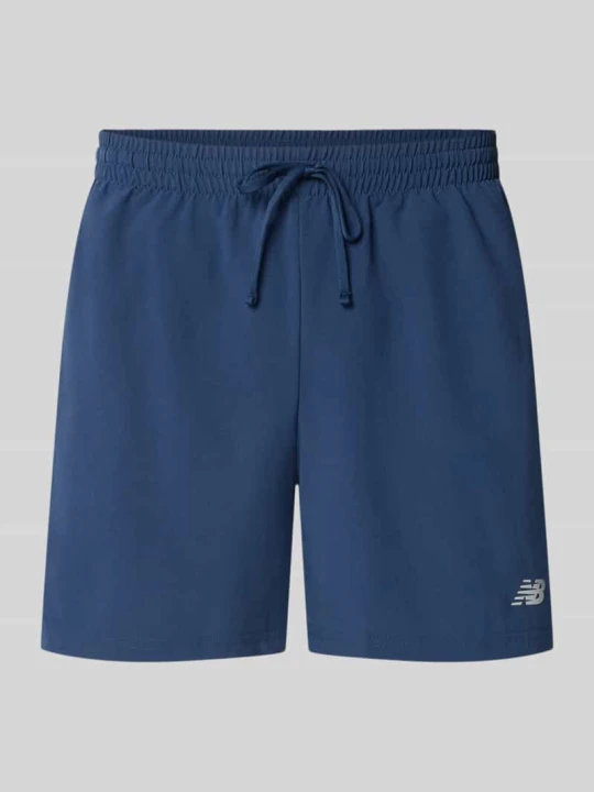 Zdjęcie produktu Szorty z elastycznym pasem i logo New Balance Granatowy