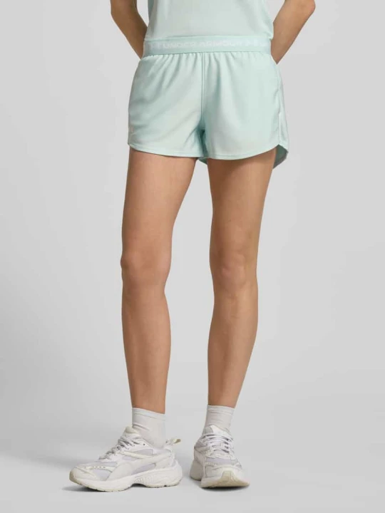 Zdjęcie produktu Szorty z elastycznym pasem i logo Under Armour Miętowy