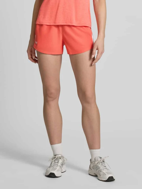 Zdjęcie produktu Szorty z elastycznym pasem i logo Under Armour Czerwony