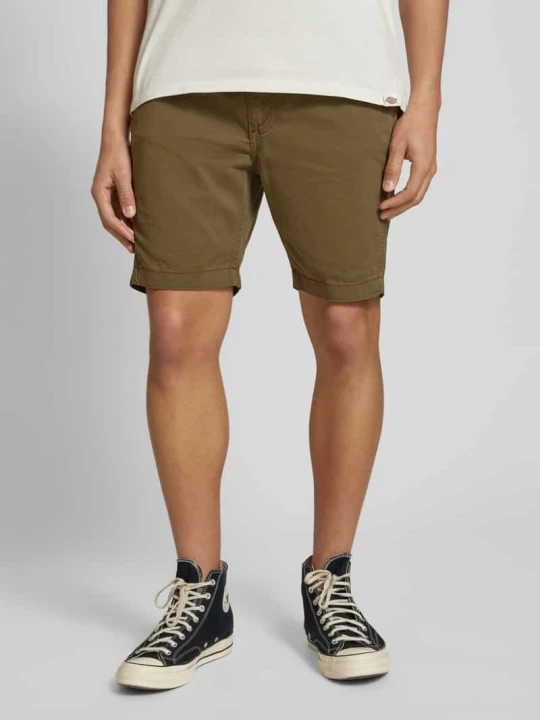 Zdjęcie produktu Szorty z elastycznym pasem i tunelem Alpha Industries Oliwkowy
