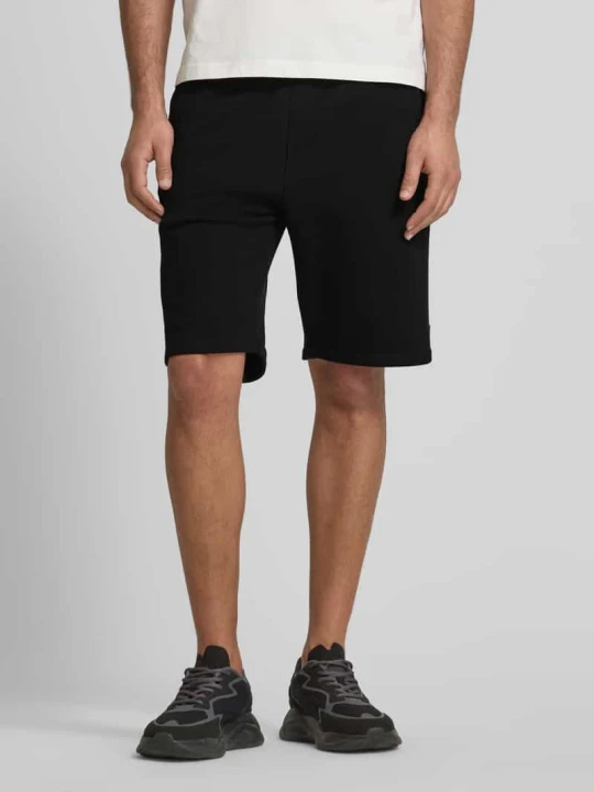 Zdjęcie produktu Szorty z elastycznym pasem i tunelem model ‘ALDWIN’ Guess Czarny