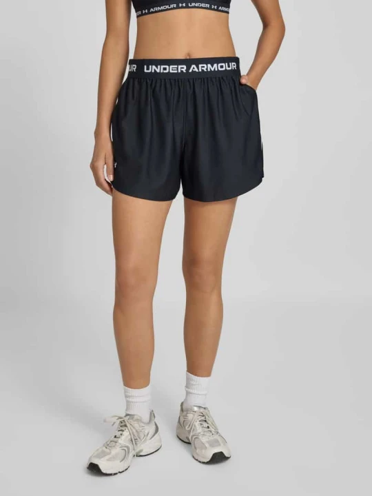 Zdjęcie produktu Szorty z elastycznym pasem model ‘Tech Play Up Shorts’ Under Armour Czarny