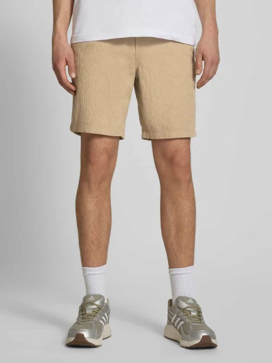 Zdjęcie produktu Szorty z fakturowanym wzorem model 'JAIDEN' Jack&Jones Beżowy