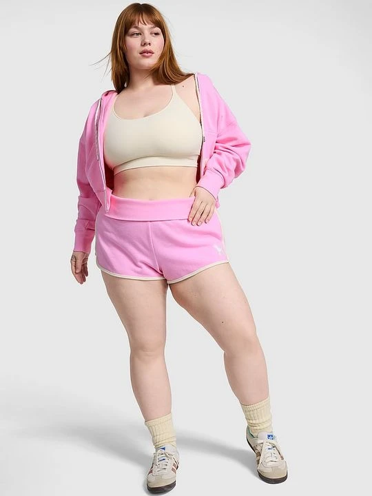 Zdjęcie produktu PINK Szorty z frotte Ivy z wywijanym pasem Victoria's Secret