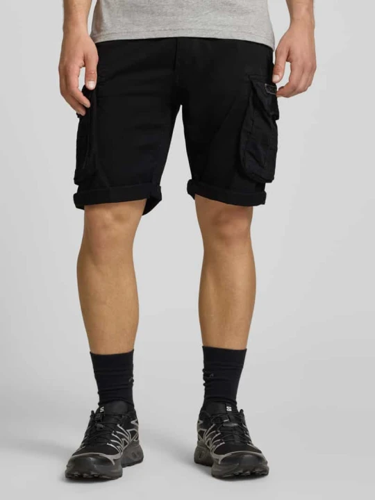 Zdjęcie produktu Szorty z kieszeniami cargo model 'CREW SHORT' Alpha Industries Czarny