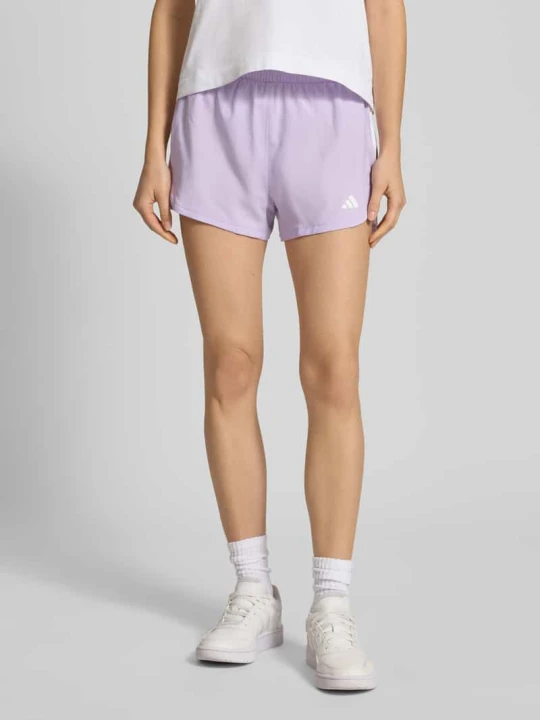 Zdjęcie produktu Szorty z logo i elastycznym pasem Adidas Jasnofioletowy