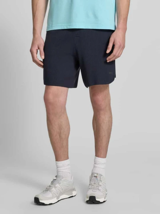 Zdjęcie produktu Szorty z materiału o kroju regular fit z mieszanki wiskozy model 'KN_UNION SH' Boss Granatowy