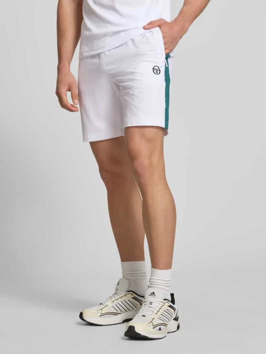 Zdjęcie produktu Szorty z nadrukiem logo model „GOCCIA” Sergio Tacchini Biały