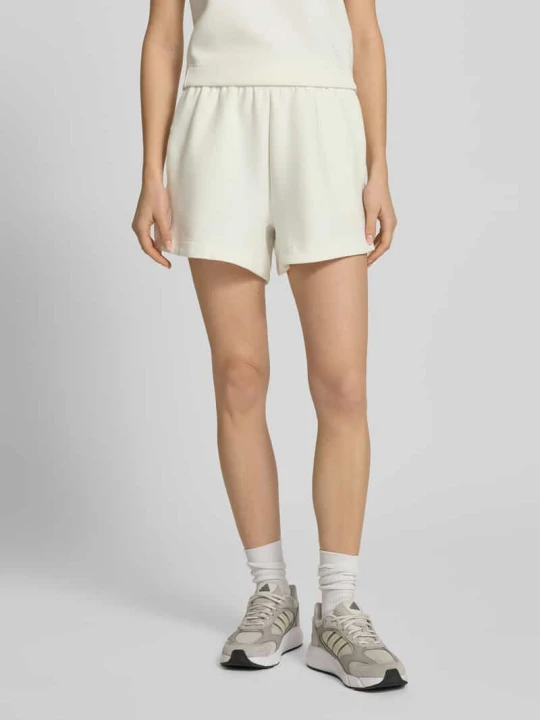 Zdjęcie produktu Szorty dresowe z nadruk z logo Adidas Złamany biały