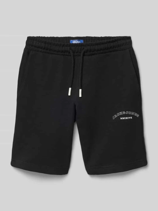 Zdjęcie produktu Szorty z nadrukiem z logo model 'GORDON' Jack&Jones Czarny