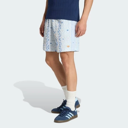 Zdjęcie produktu SZORTY Z TKANINY SEERSUCKER Z NADRUKIEM Adidas niebieski
